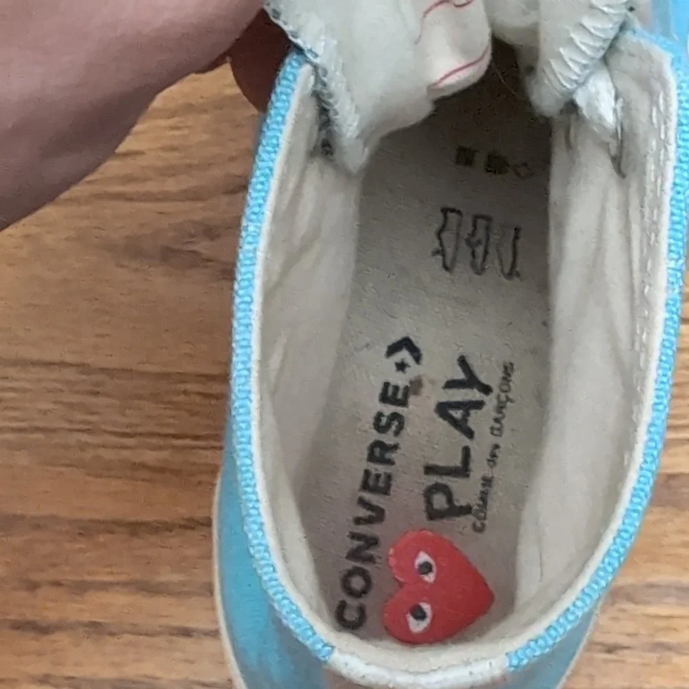 Converse Chuck Taylor All Star CDG Play High Top Light Blue US Men 6 Women 8